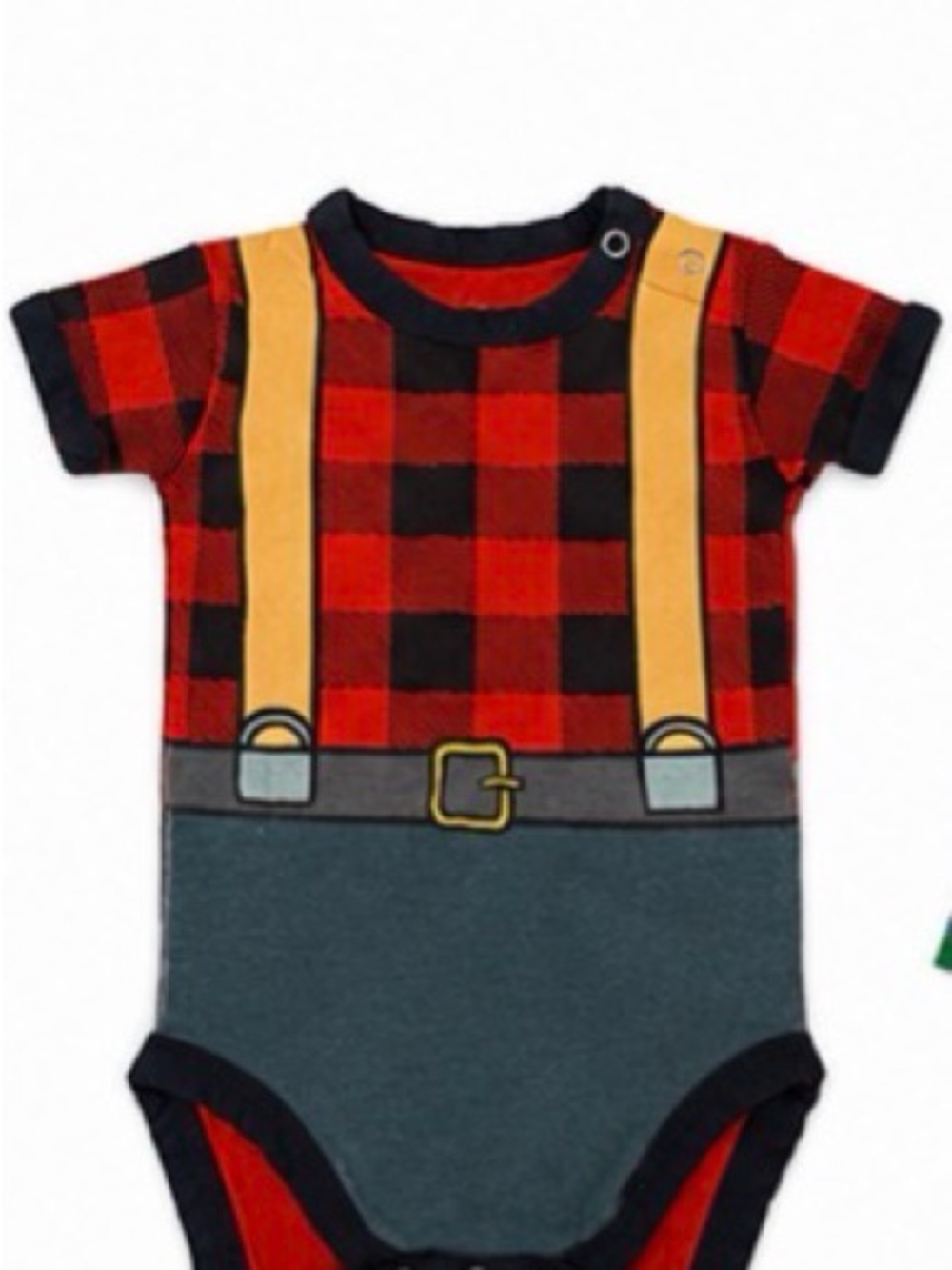 Lazy One Lumberjack Infant Creeper Onesie
